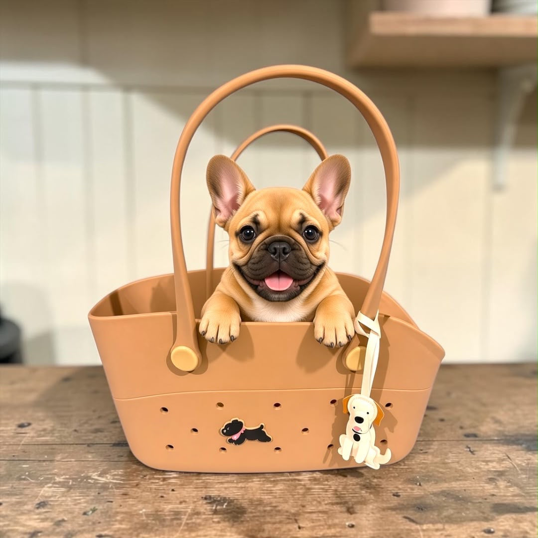 Stone Dog Carrier & Charms