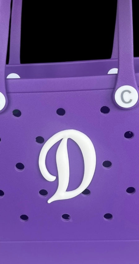 CrocBagg Initial Charms