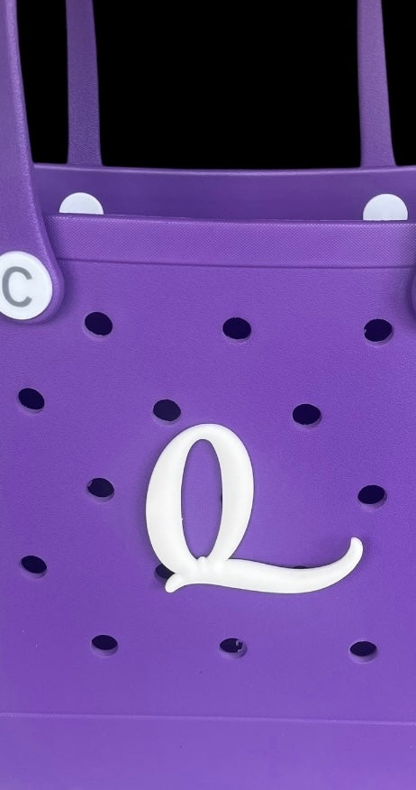 CrocBagg Initial Charms