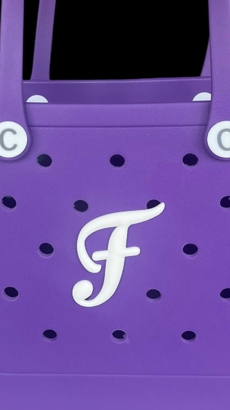 CrocBagg Initial Charms