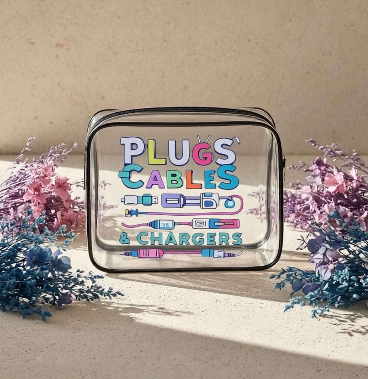 Plugs, Cables & Chargers Travel Pouch