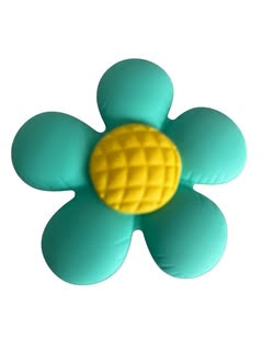 Bubble Green Flower Bag Charm