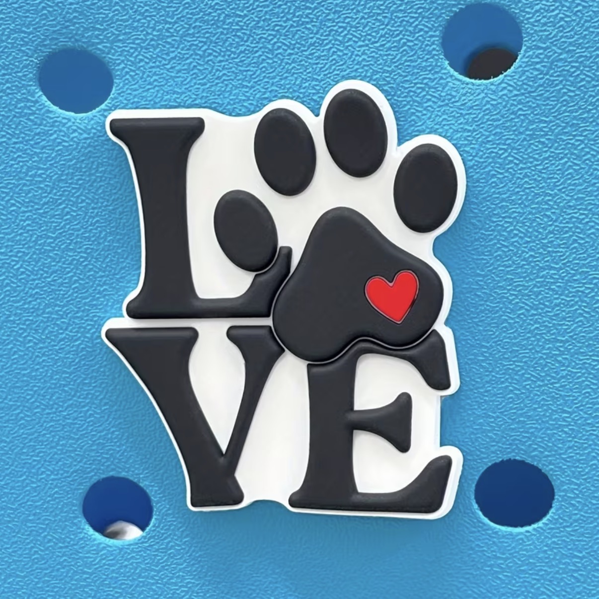 “Love” Dog Paw Bag Charm
