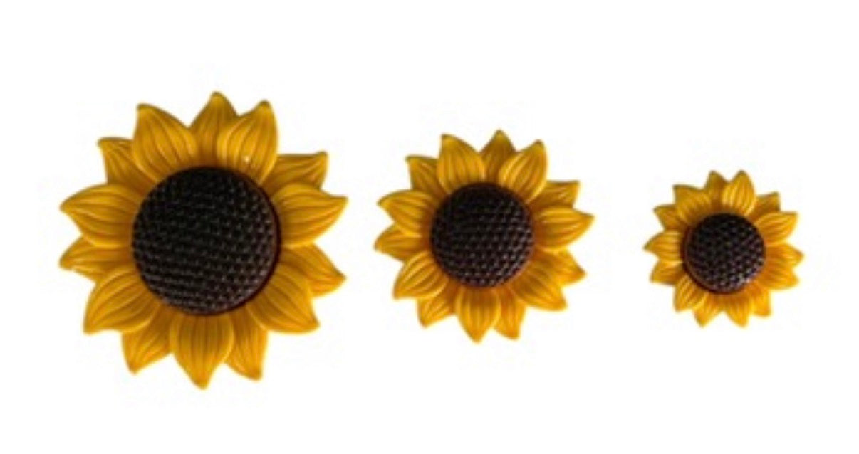 Set of 3 Sunflowers