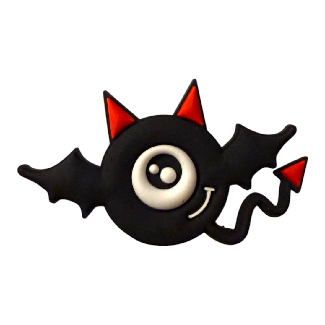Halloween Bat Charm With Red Horns & Tail