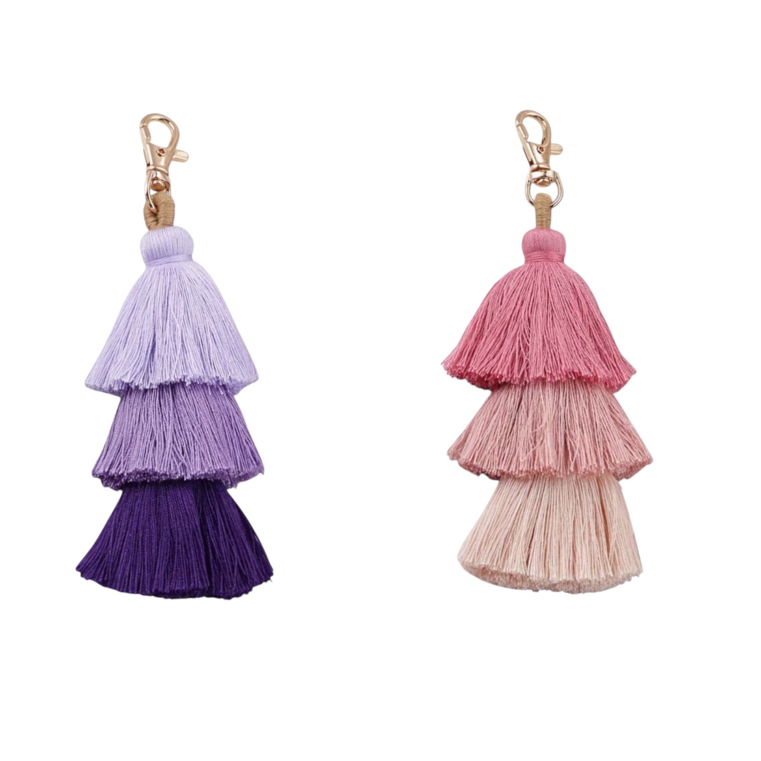 Tiered Tassel Bag Keyring’s -4 Colours