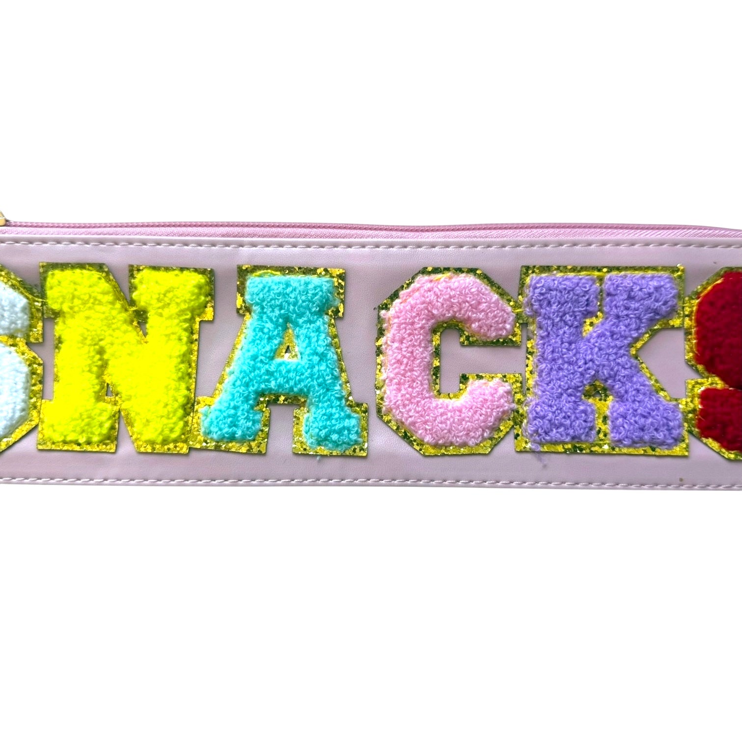 “SNACKS” Clear, Zipped Snack Bag