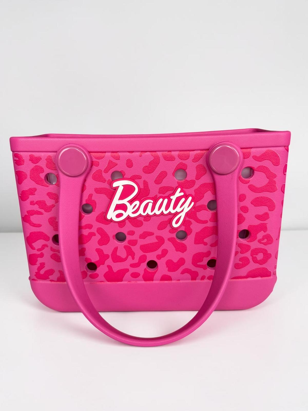 Small Leopard Print CrocBagg