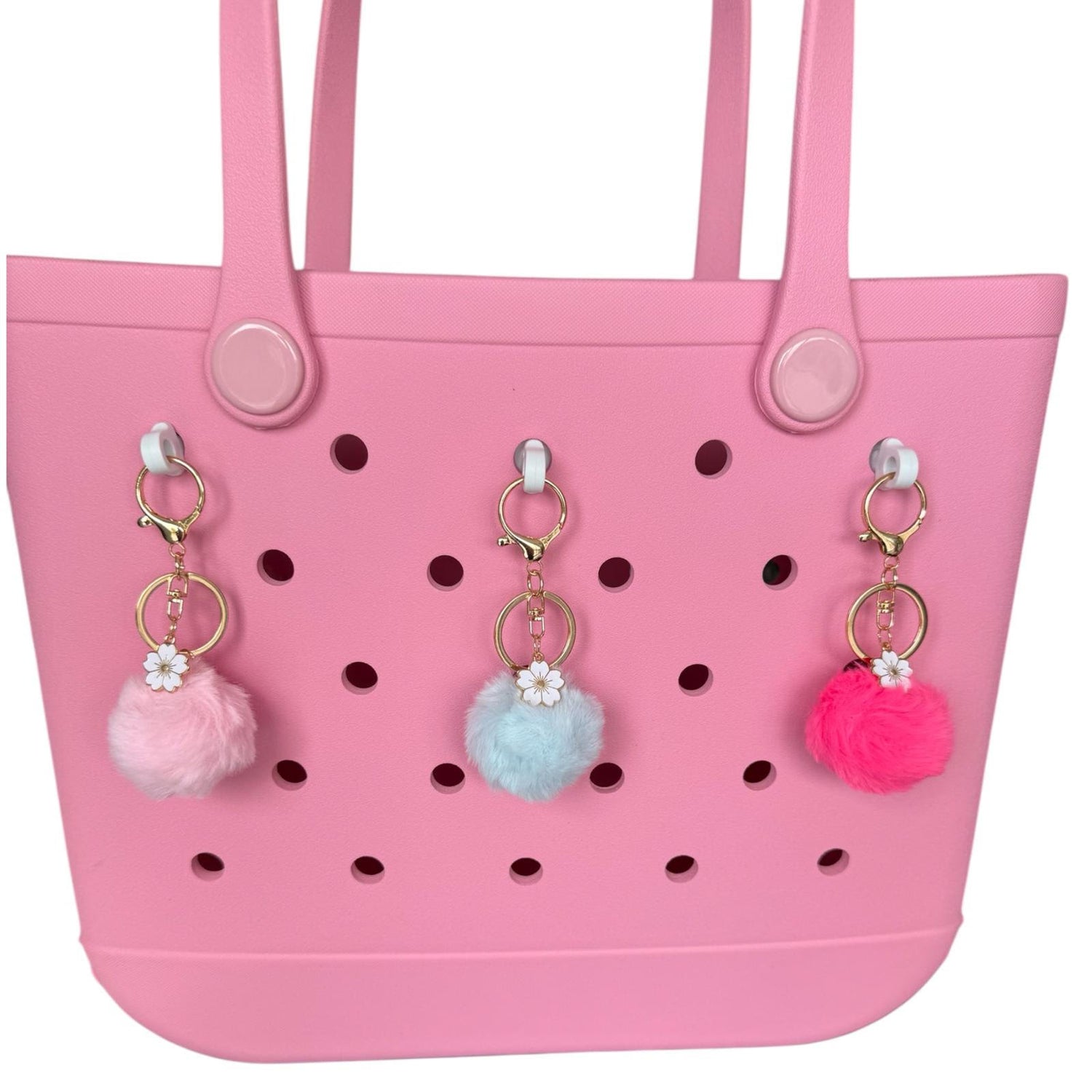 Fluffy Pom Pom Faux Fur Keyring