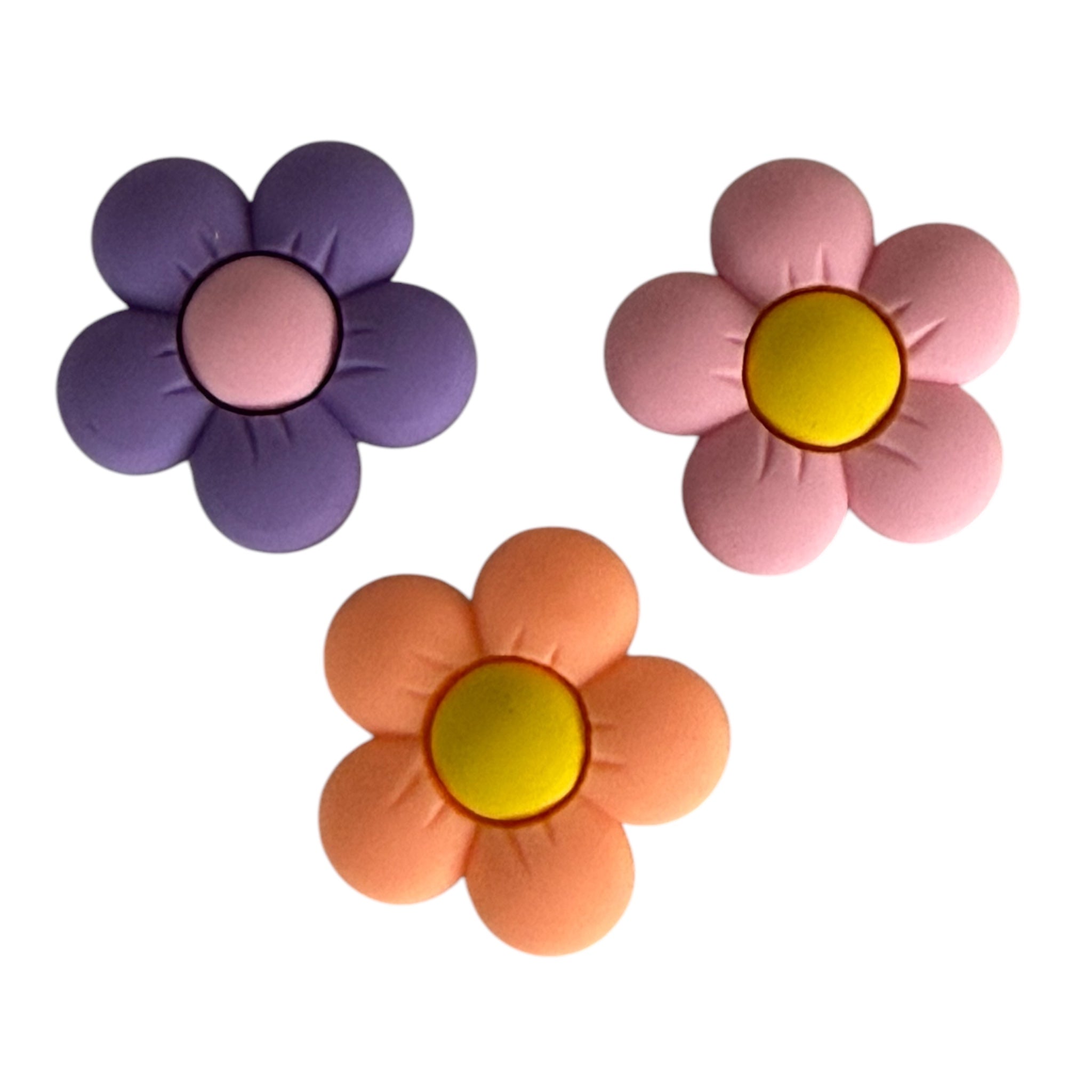 Set of 3 Small Daisy Bag Charms