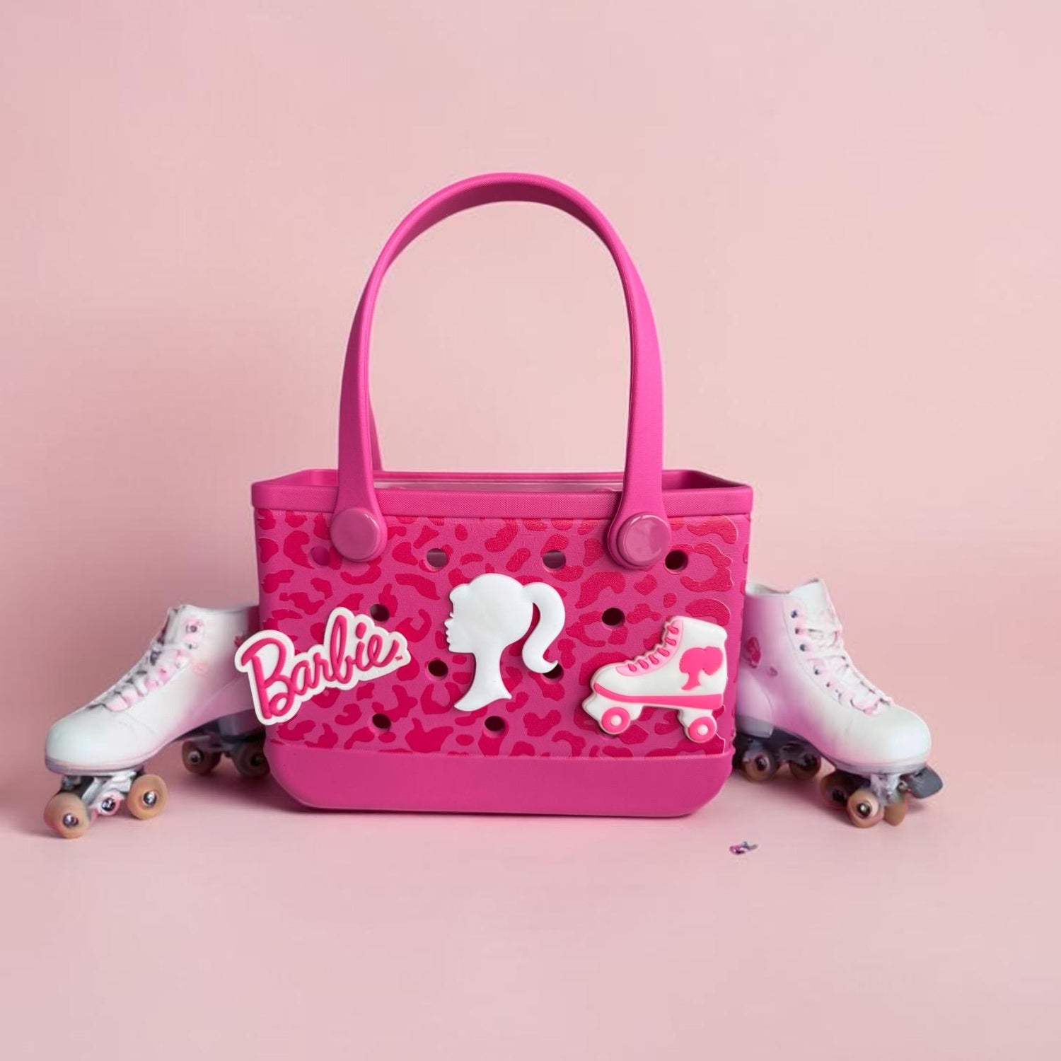 Small Leopard Print CrocBagg