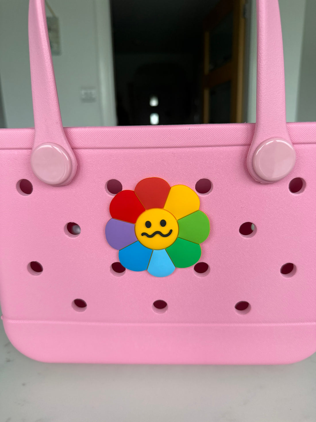 Rainbow Daisy Petals Bag Charm