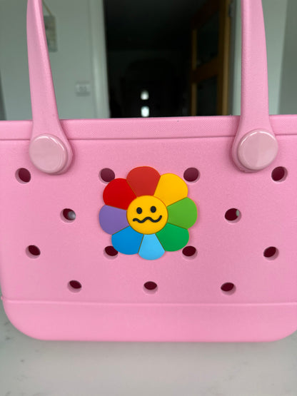 Rainbow Daisy Petals Bag Charm