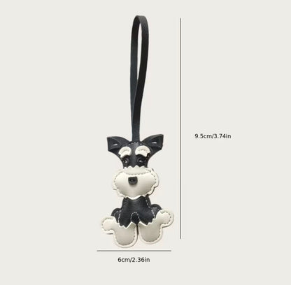 Handmade Schnauzer Dog Bag Keyring’s