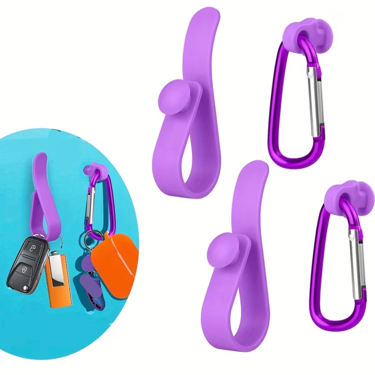 4-Pc Buckle &amp; Hook Bag Set