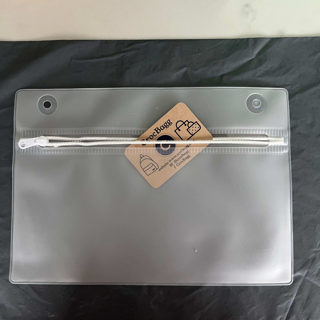 Clear Zipped Wallet (Large)