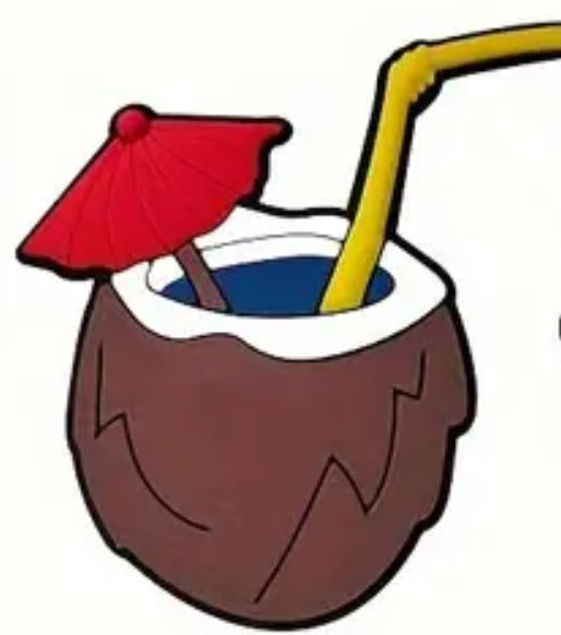 Coconut Cocktail Bag Charm