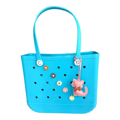 New! Cute Cat with a little Bow Collar Bag Keyring