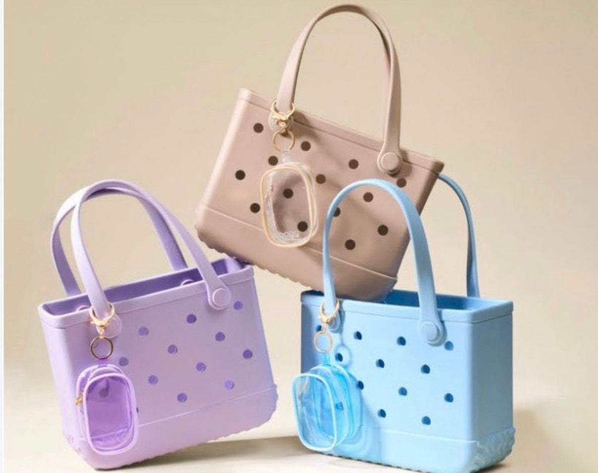 Clear, Zipped Keyring Pouch