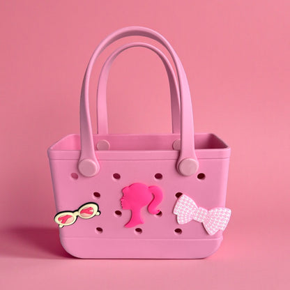 Cute Pink/ Cream Sunglasses Bag Charm