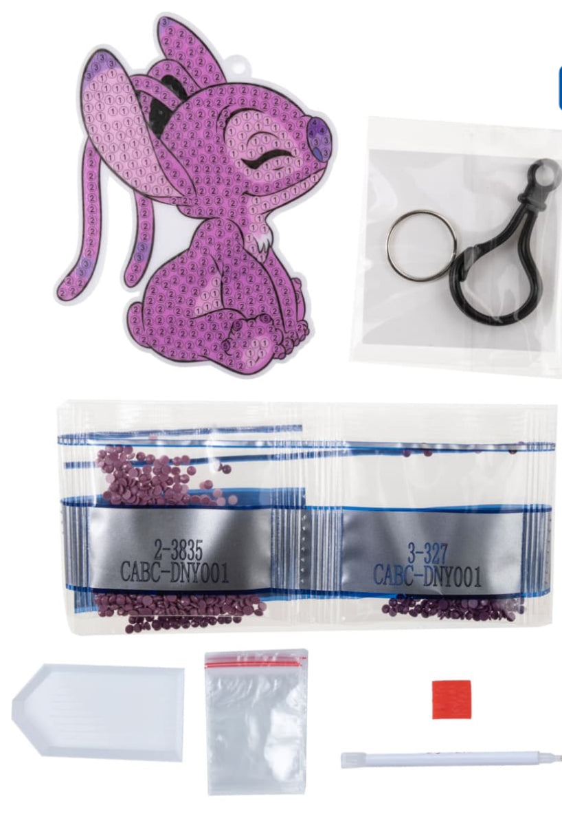 Angel Crystal Art Bag Keyring