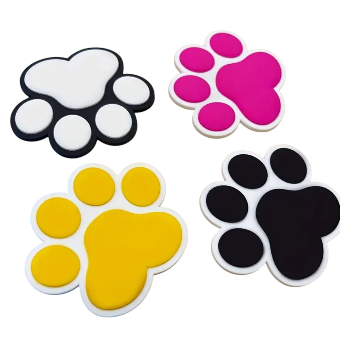 Dog Paw Bag Charms - 4 Colours