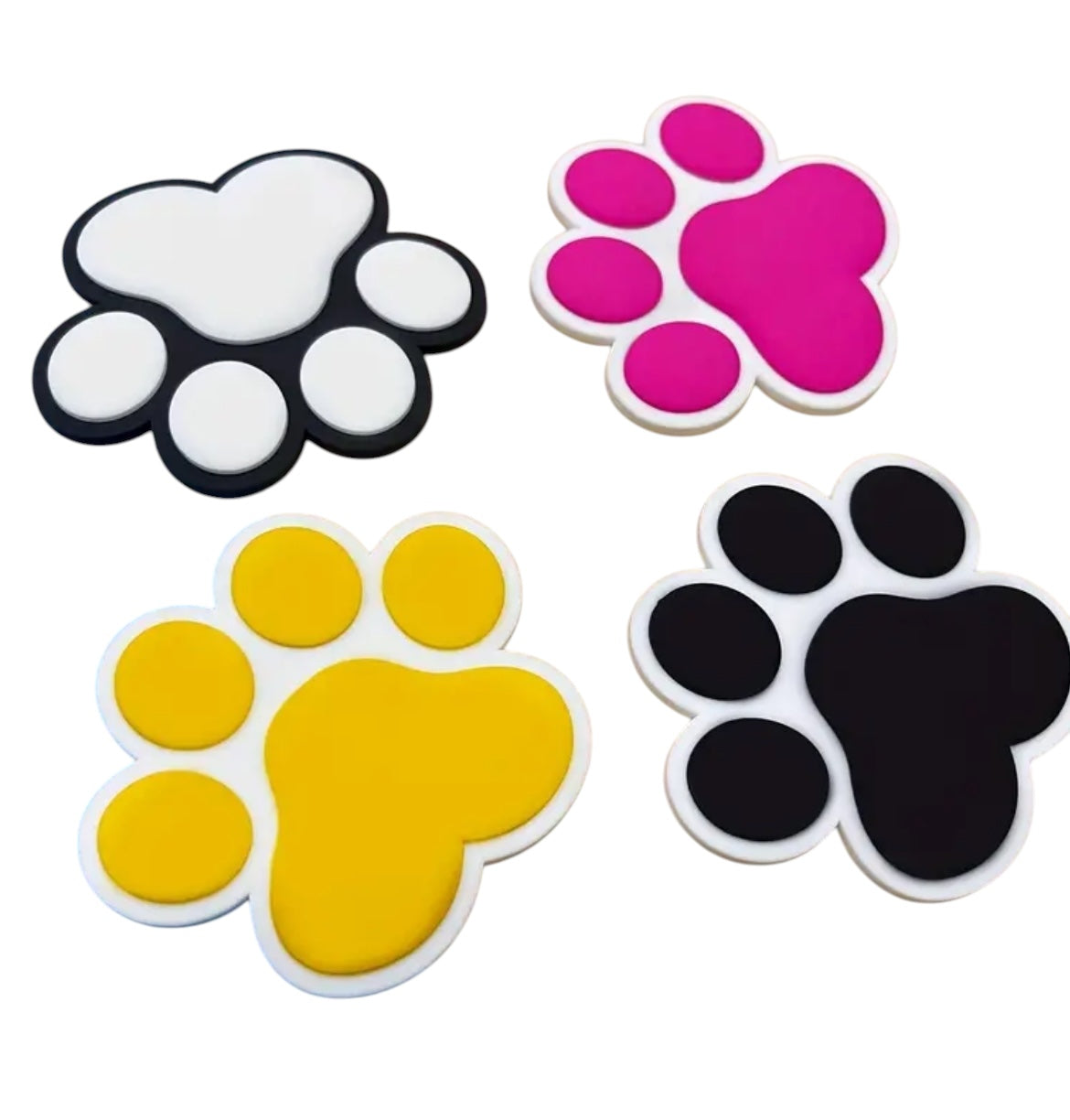Dog Paw Bag Charms - 3 Colours