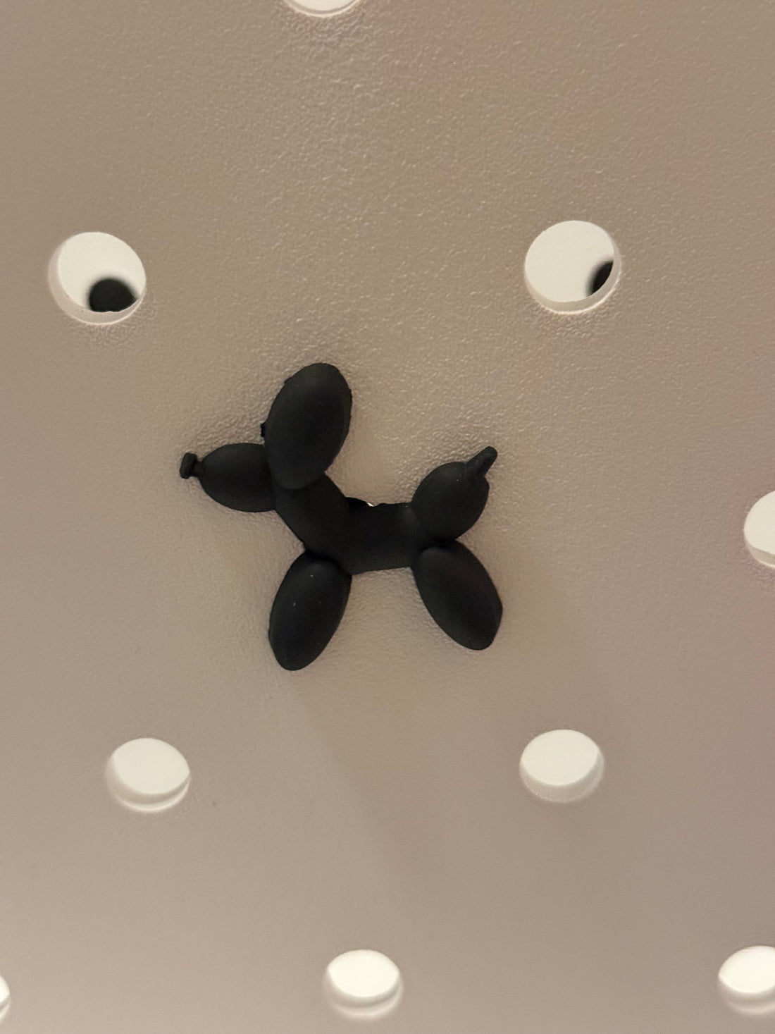 Black Bubble Dog Bag Charm