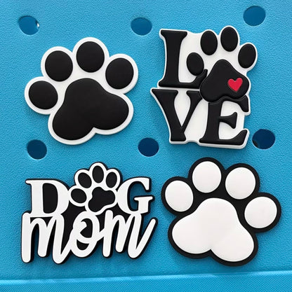 Dog Paw Bag Charms - 3 Colours