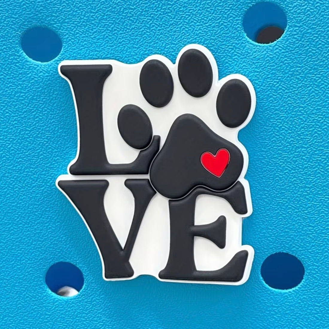 “Love” Dog Paw Bag Charm