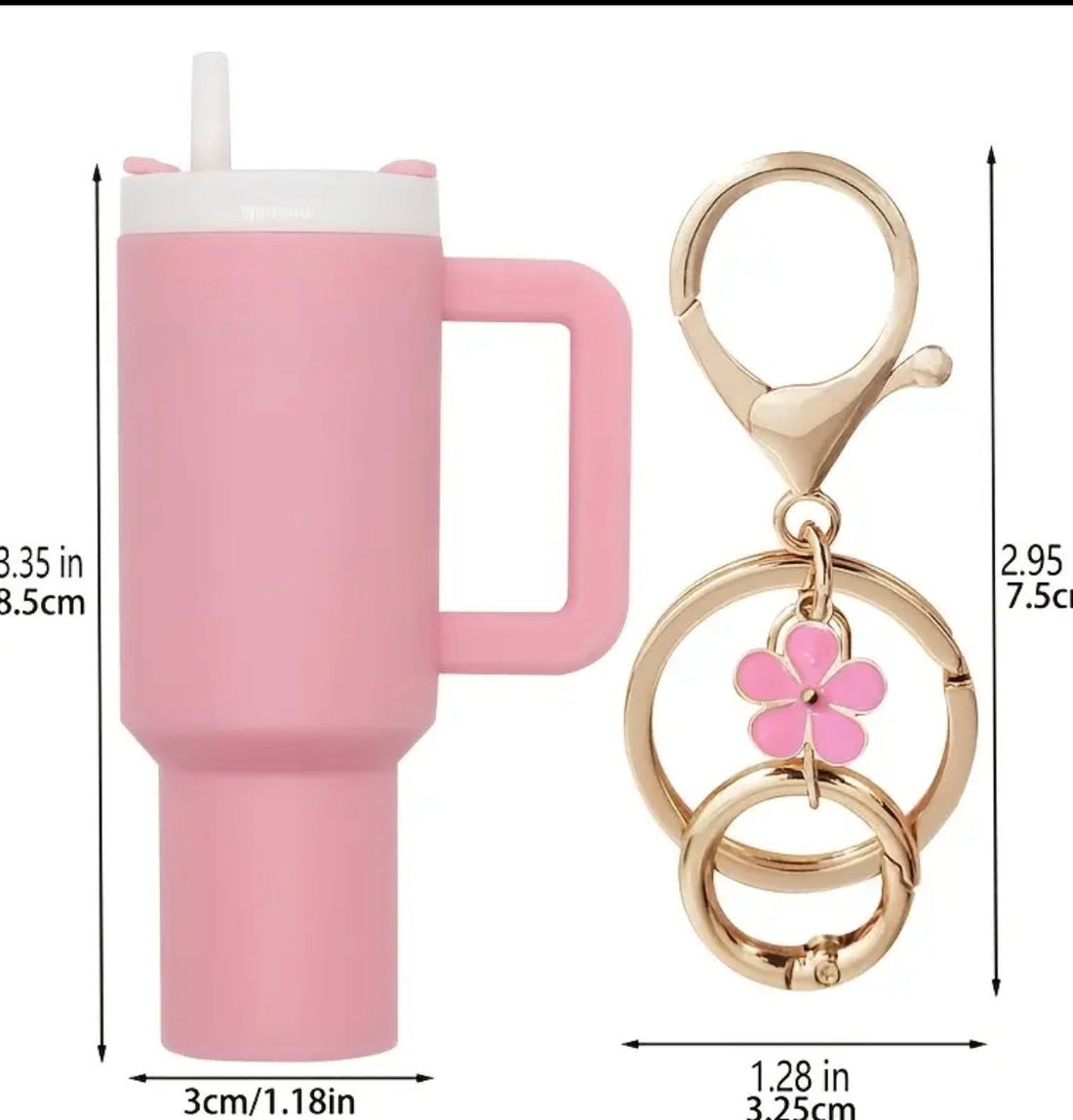 Mini Stanley Cup (Lip Balm Holder) Keyring