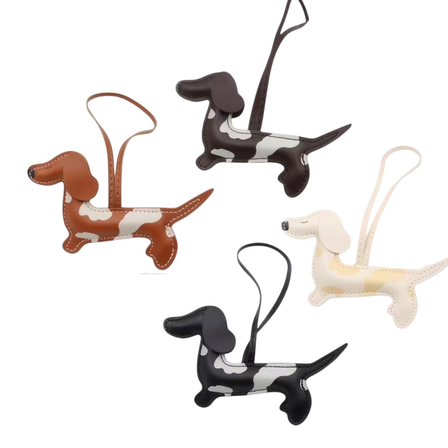 New! Dapple Dachshund Bag Keyring