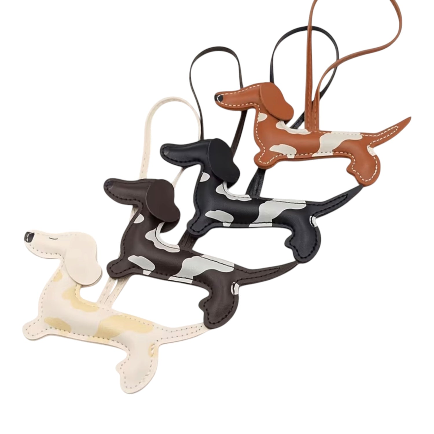 New! Dapple Dachshund Bag Keyring