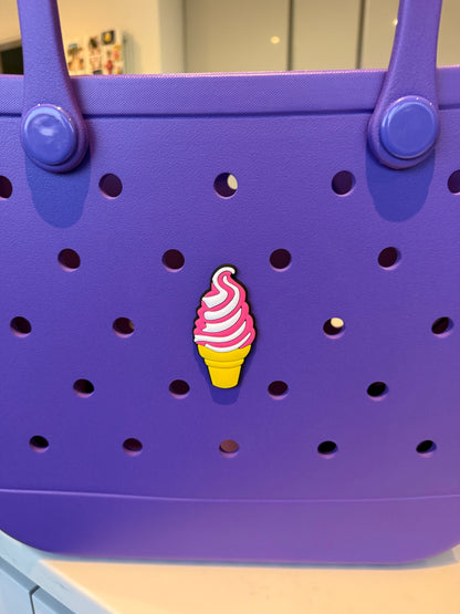 Ice Cream Cone Bag Charm
