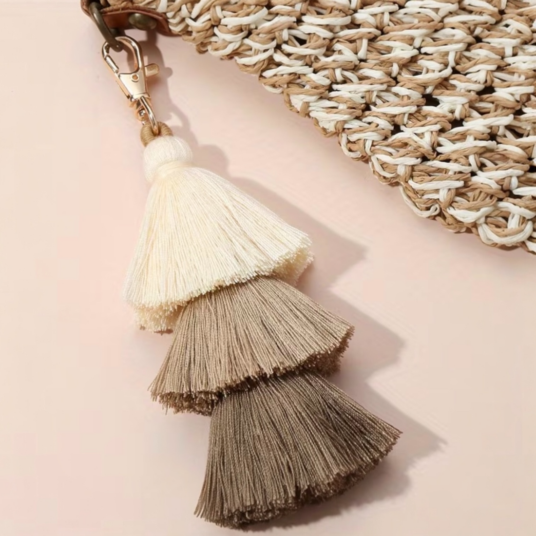 Tiered Fringe Tassel Bag Keyring’s