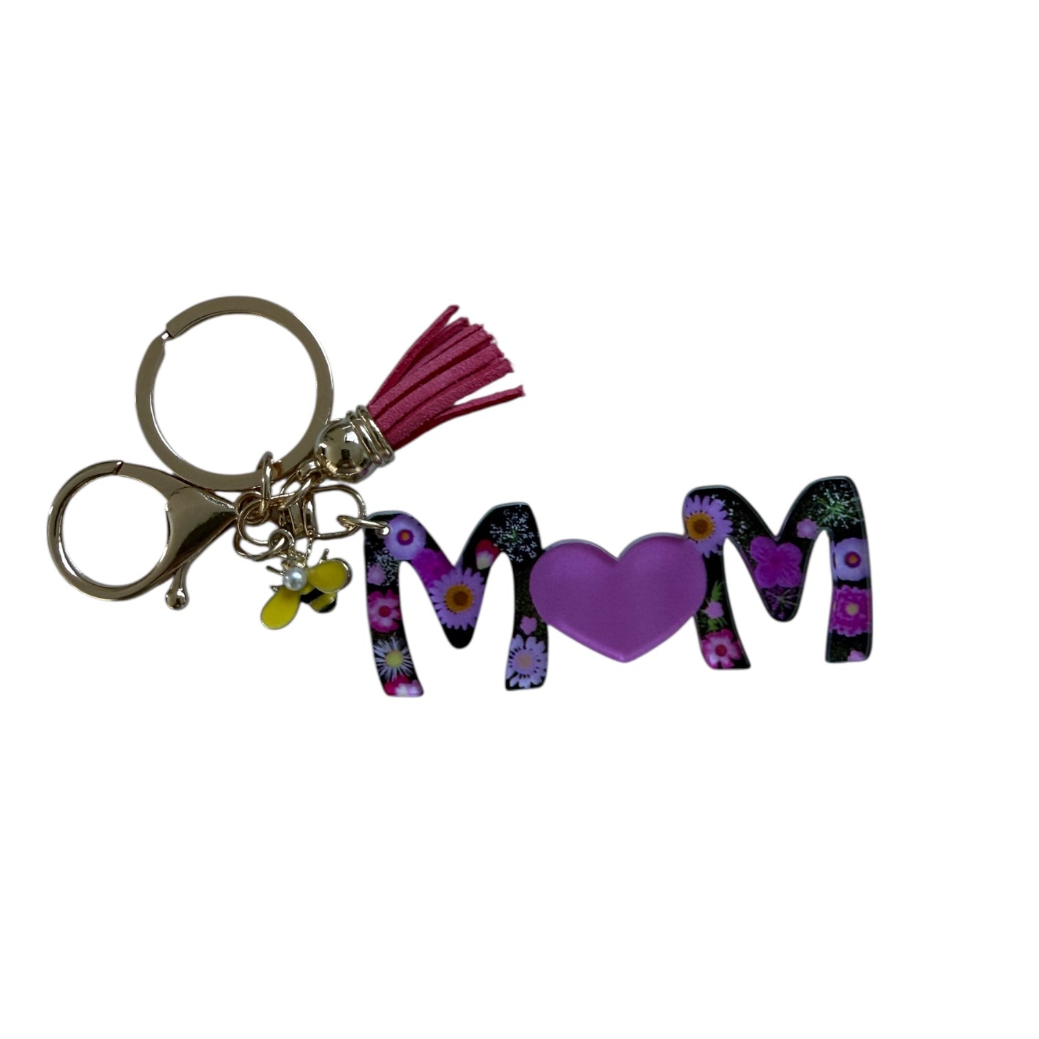 “M🩷M” &amp; Little Bee Tassel Keyring