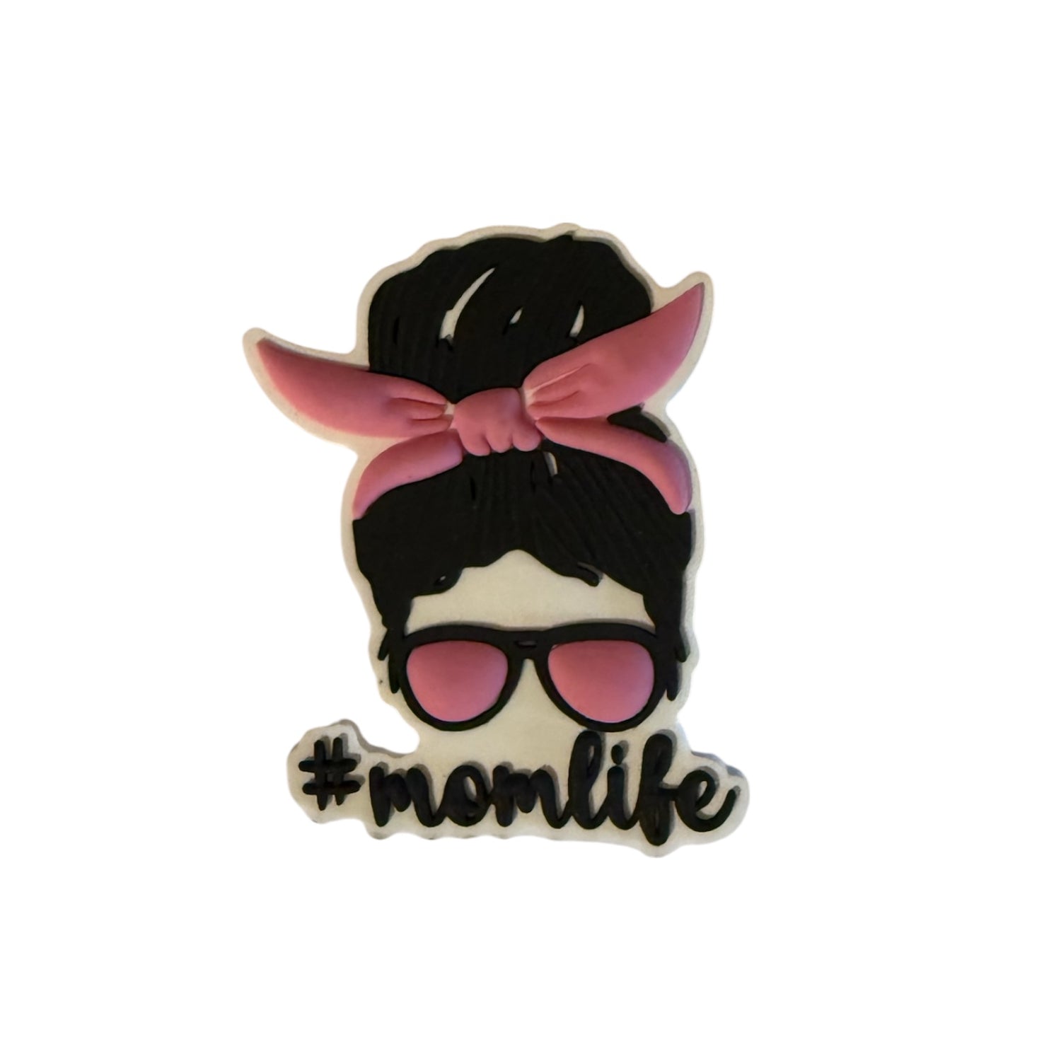 Hair in a Bun “Mom Life” Bag Charm