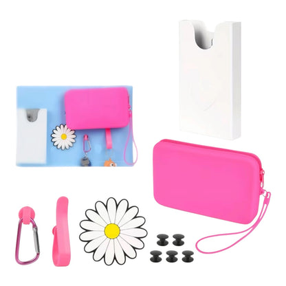5-Piece Complete CrocBagg Accessory Set - Hot Pink