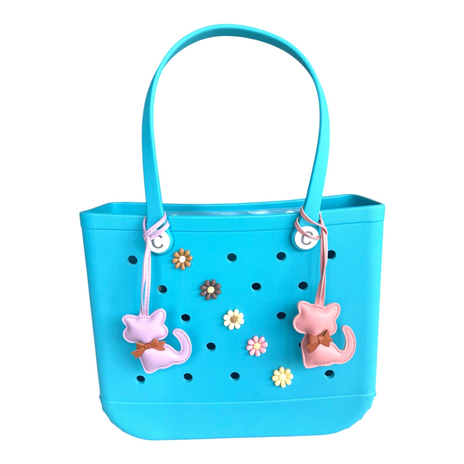 New! Cute Cat with a little Bow Collar Bag Keyring