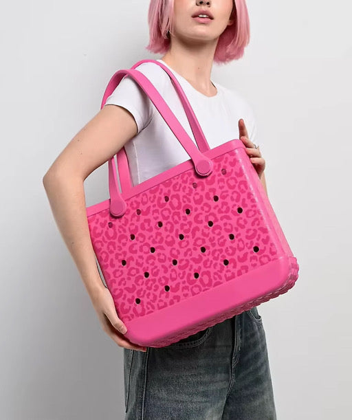 Medium Leopard Print Crocbagg Tote Bag’s