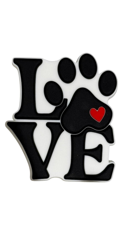 “Love” Dog Paw Bag Charm