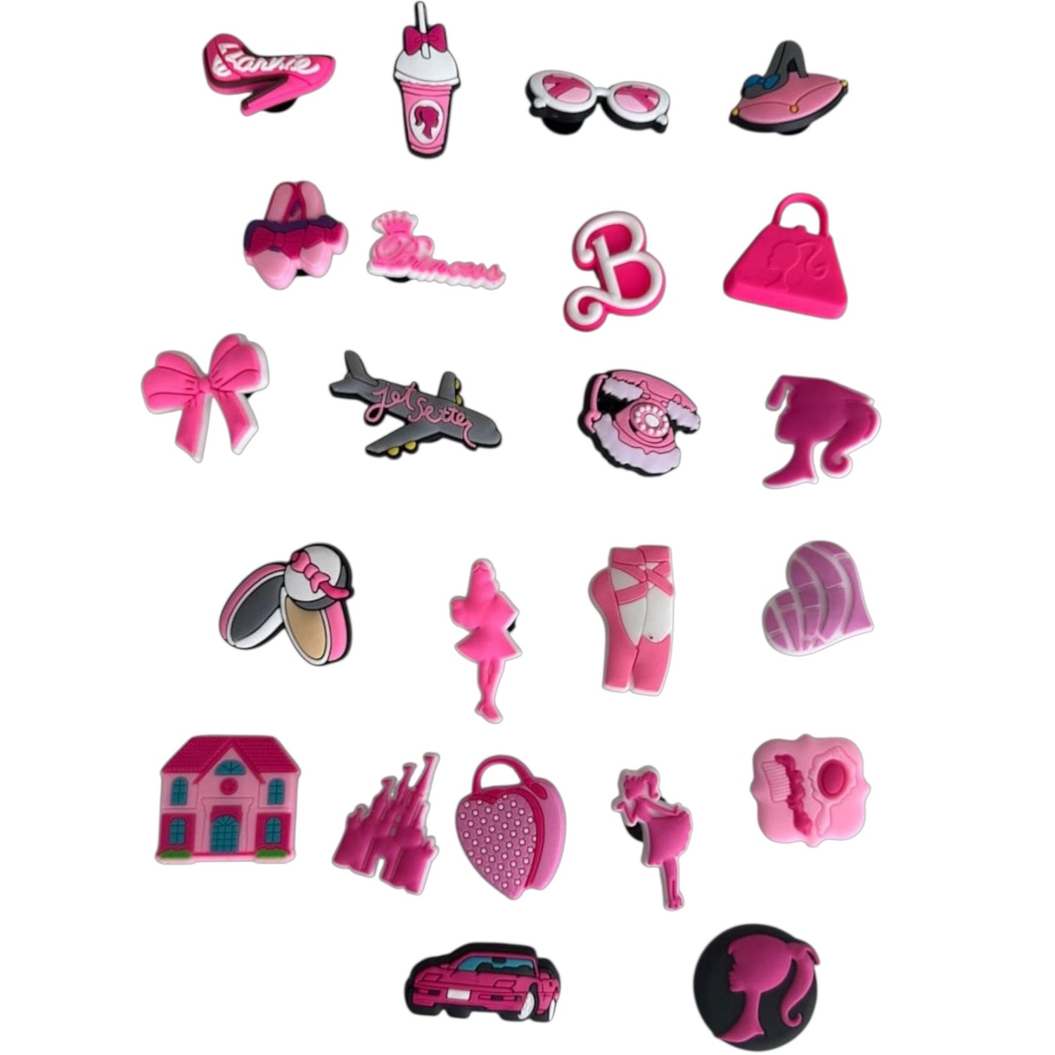 Pink Barbie Style Charms Assortment