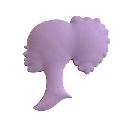 Barbie Style Girls Face Silhouette