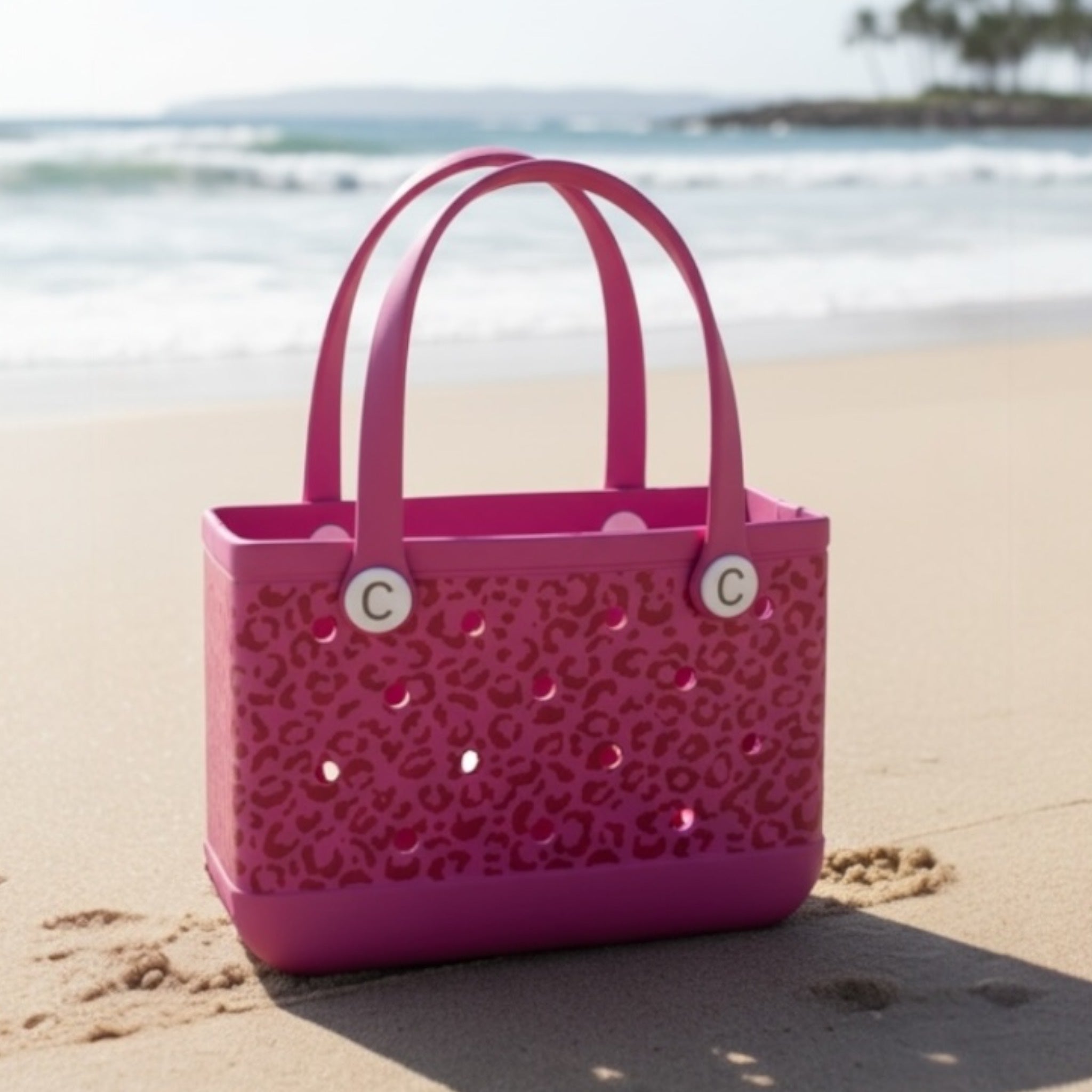 Medium Leopard Print Crocbagg Tote Bag’s