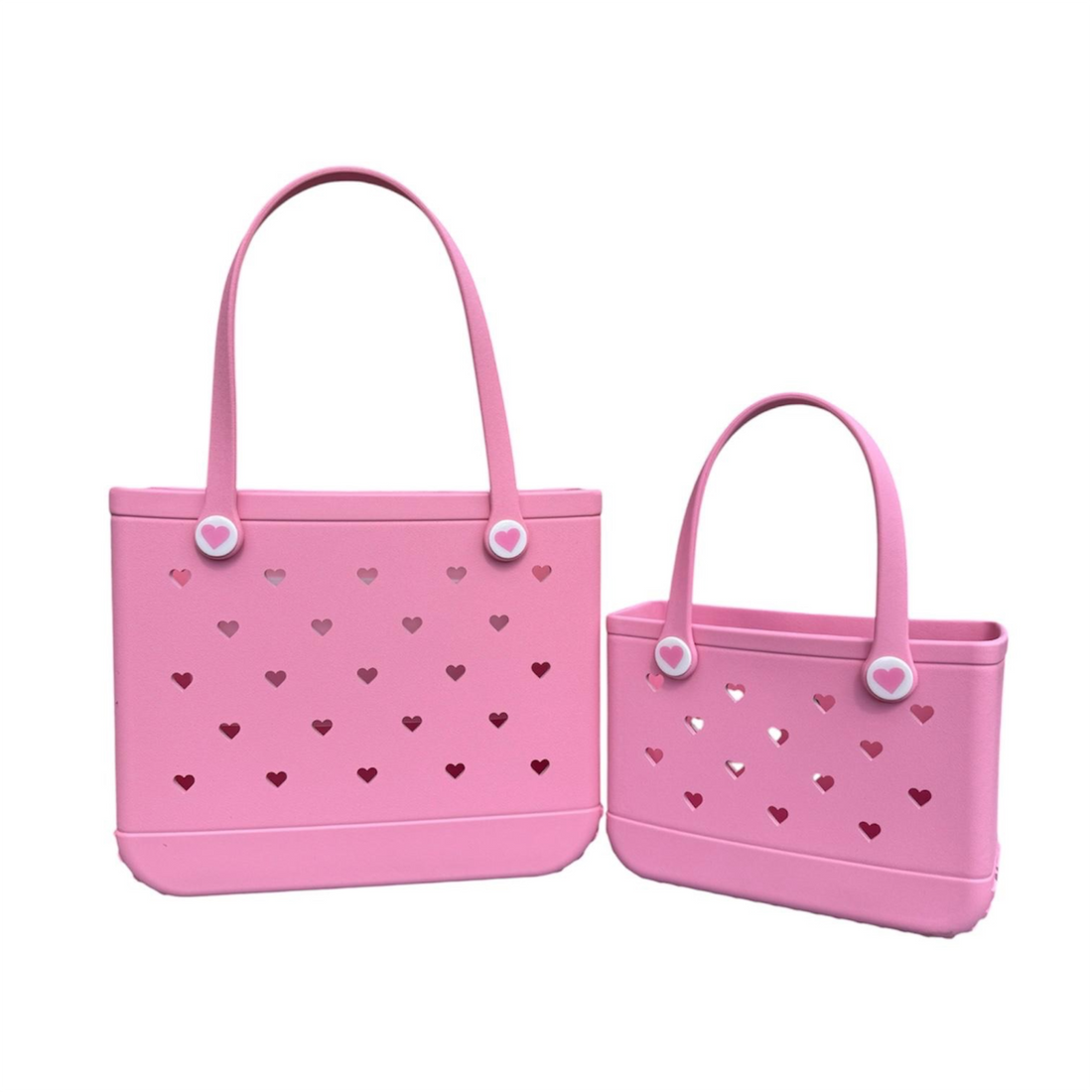 Limited Edition Perfect Pink Heart Crocbagg Tote - Small &amp; Medium
