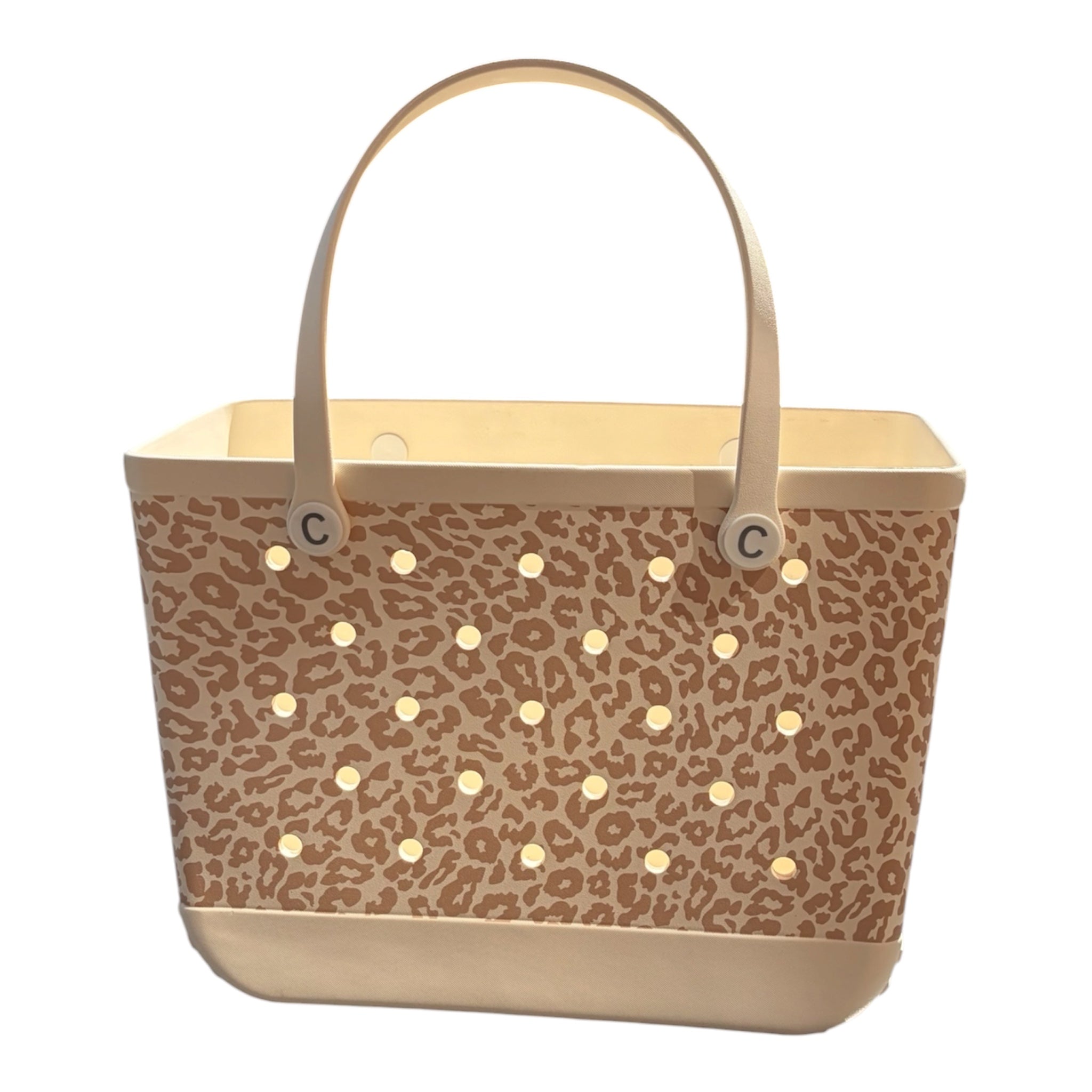 Extra Large Leopard Print Crocbagg Tote Bag’s