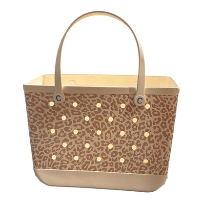 Extra Large Leopard Print Crocbagg Tote Bag’s