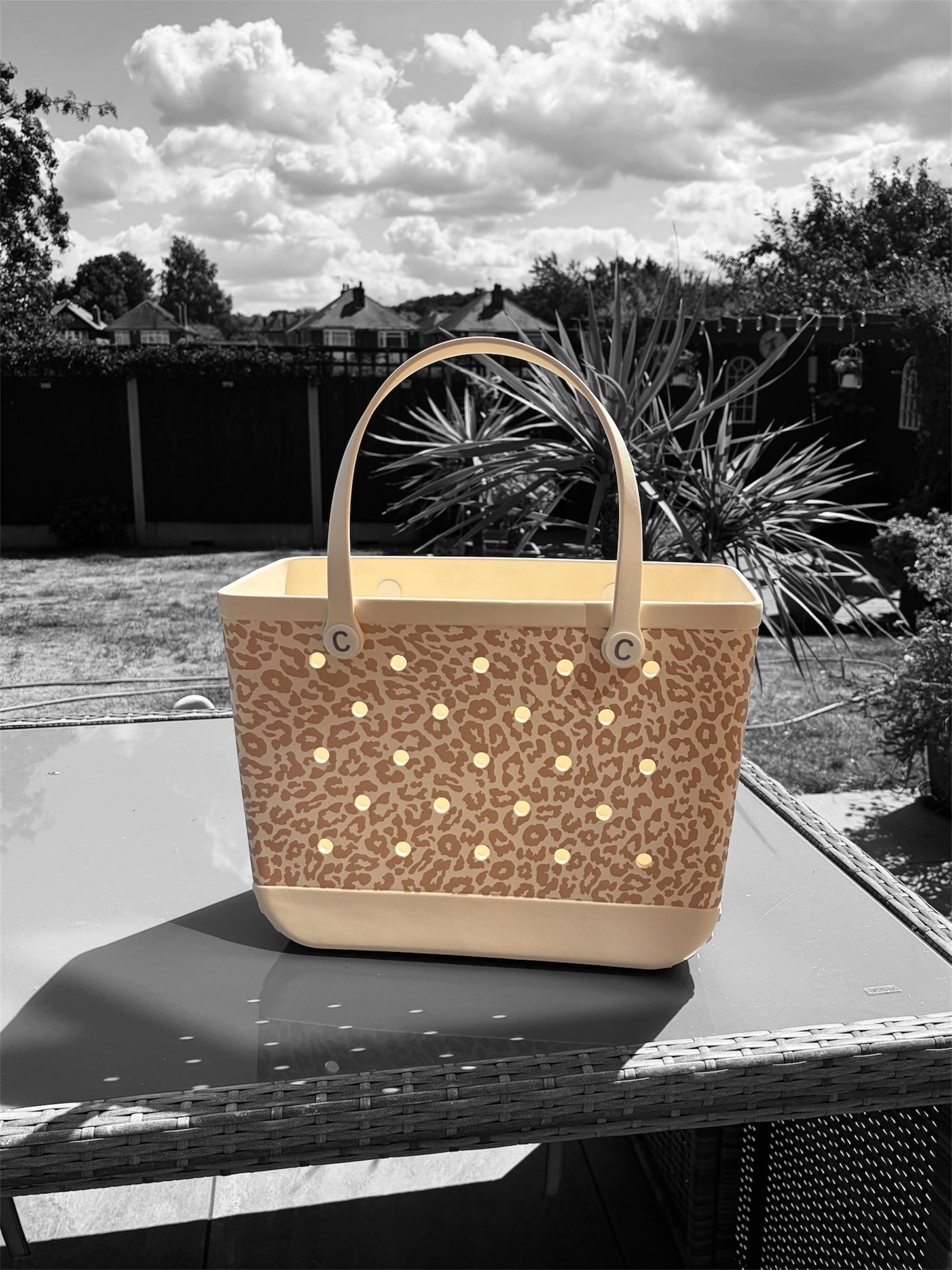Extra Large Leopard Print Crocbagg Tote Bag’s